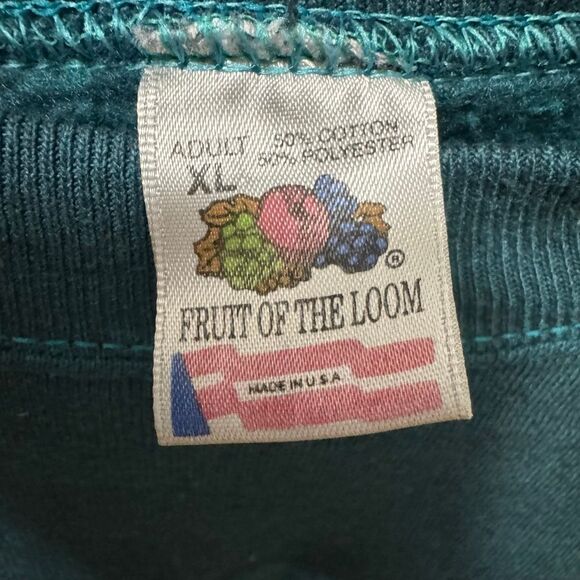 Vintage Fruit of the Loom Hand-Dyed Butterfly Crewneck Sweater XL - Picture 4 of 5